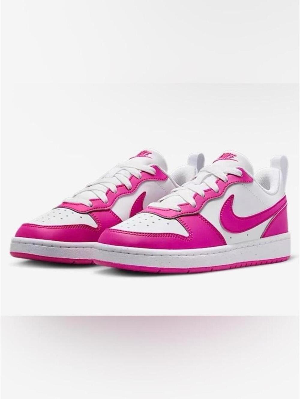 Nike Court Borough Low Recraft GS White Playful Pink 6.5Y Women’s 8 (195-197)